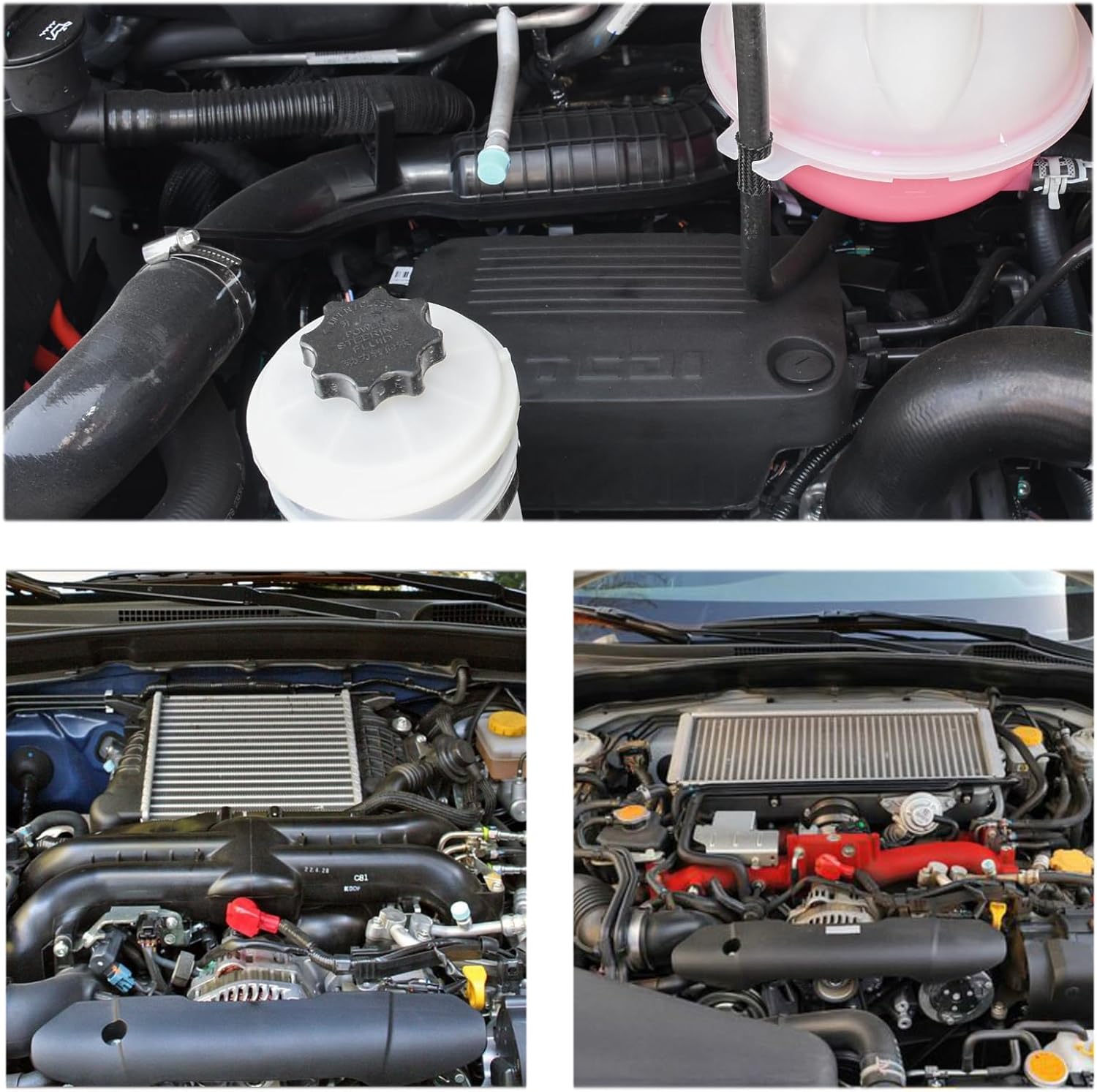 MUYI 2.5" to 3 inches Silicone Reducer Intercooler Tube Kit, 4 Layers Reinforced Straight Intake Turbo Piping Coupler Hose with 2PCS T-Bolt Clamps (Length 3", ID 63-76mm)