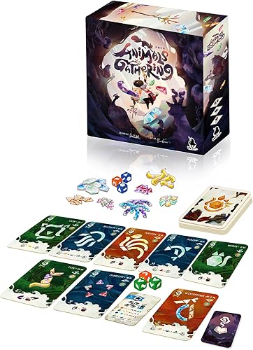 Miniatura 2 de Juego de mesa de estrategia familiar y ligera para 2-5 jugadores, reviviendo animales de cristal, gestión de dados por Wonderful World Board Games