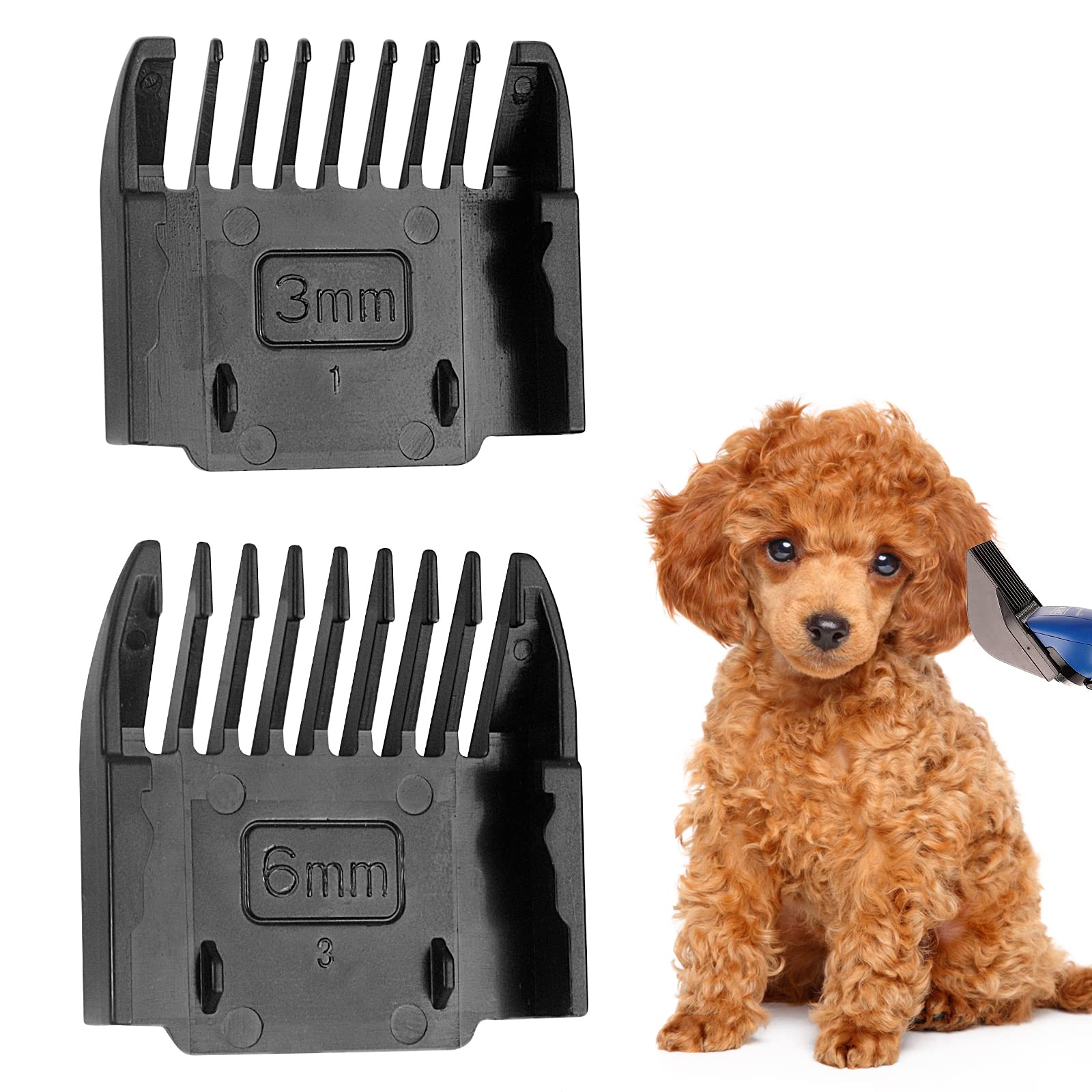 Dog Grooming Clippers Hair Clipper Combs Guides Low Noise Professional Pet Attachments Replacement Guards 3、6mm