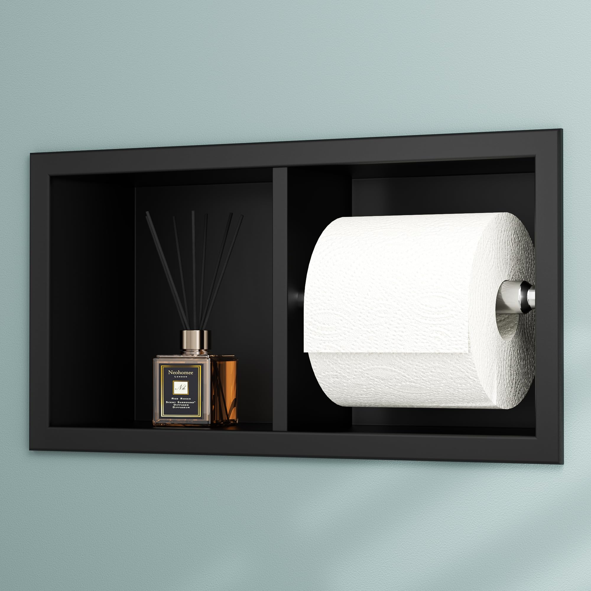 Neodrain White Recessed Toilet Paper Holder,for Standard/Mega Roll — Amazon image 12