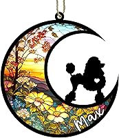 Vista 44 de Memorial personalizado para perro, adorno de Navidad de perro pastor alemán con nombre, razas personalizadas, atrapasador de luz para pérdida