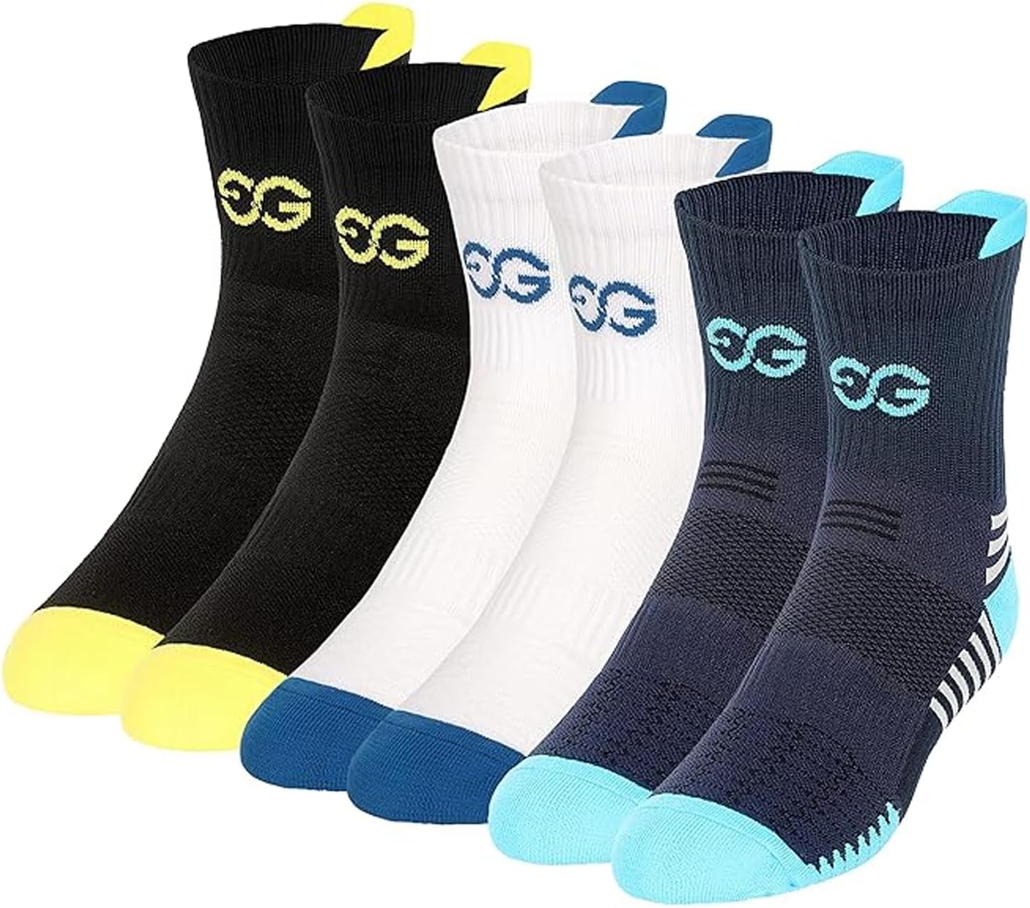 Workout Multi Featured Ankle Length Socks for Men Pack of 3