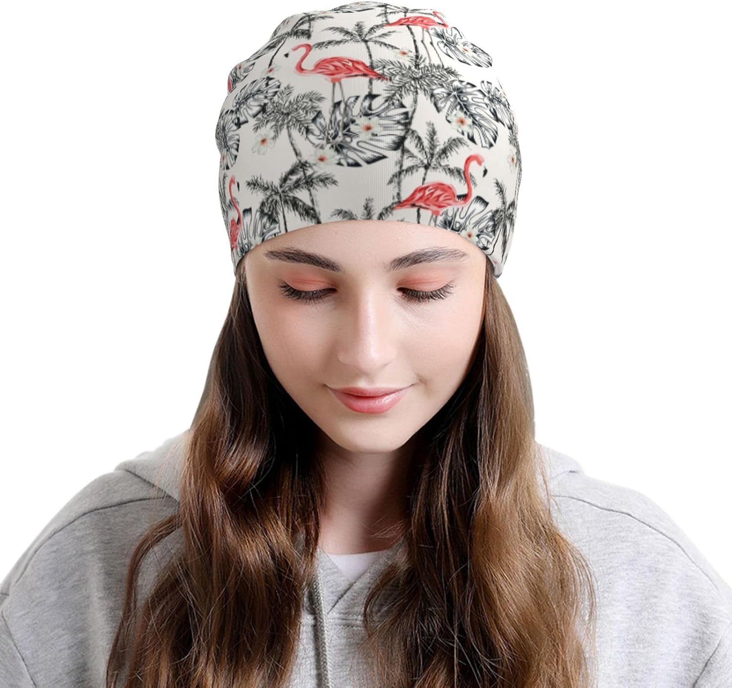 Beanie Chemo Hats for Women Men Slouchy Cancer Headwear Stretchy Skull Cap Soft Knitted Hat Nightcap Chemo Gifts image 4