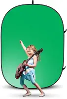 Chroma key, 150 * 200cm, Fundo Fotografico, Tela Verde Portátil, Dobrável Dupla Face com Bolsa, Fundo Verde para Jogos, Zoom, Chat de Vídeo, Tela de Fundo para Transmissão