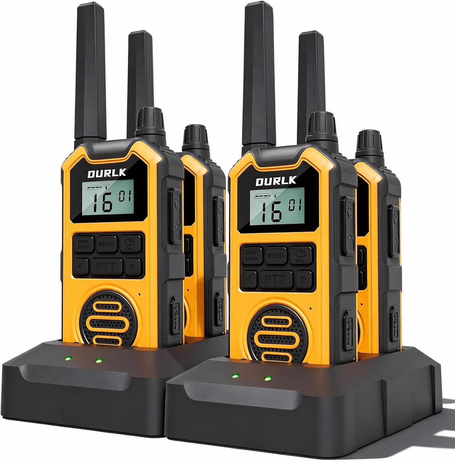 Long-Range Waterproof Walkie Talkies – Rechargeable 4-Pack FRS Radio