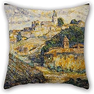 Fundas de cojines de pintura al óleo Ernest Lawson - Crepúsculo en España El mejor ajuste para Monther Sofá Sala de juegos Coffee House Son Adultos