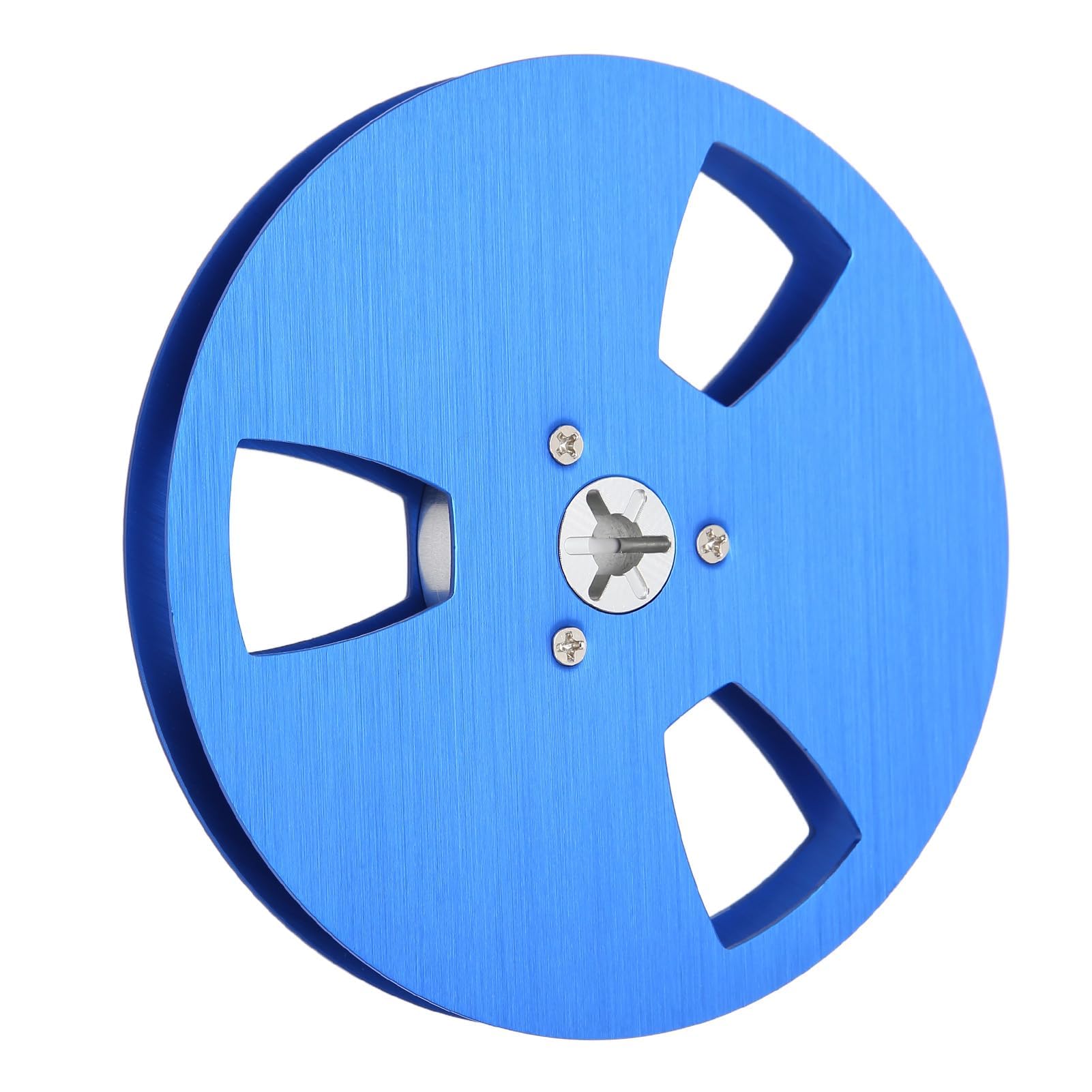 1/4 5 Zoll Leere Bandspule für Reel-to-Reel-Tonbandspieler, 3-Loch-Aluminiumlegierung, Universelle Offene Tonbandspule, Leere Tonbandspule Zum Öffnen von Maschinenteilen (Blau)