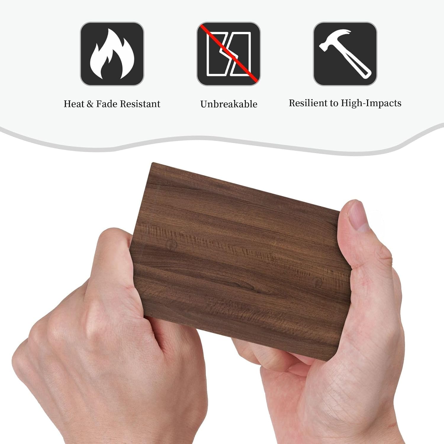 Light Switch Cover Plate Dark Walnut Wood Grain 1 Gang No Device Blank Wall Plate Decorative Switch Plate Covers Electrical Outlet Cover for Farmhouse Cabin Decor