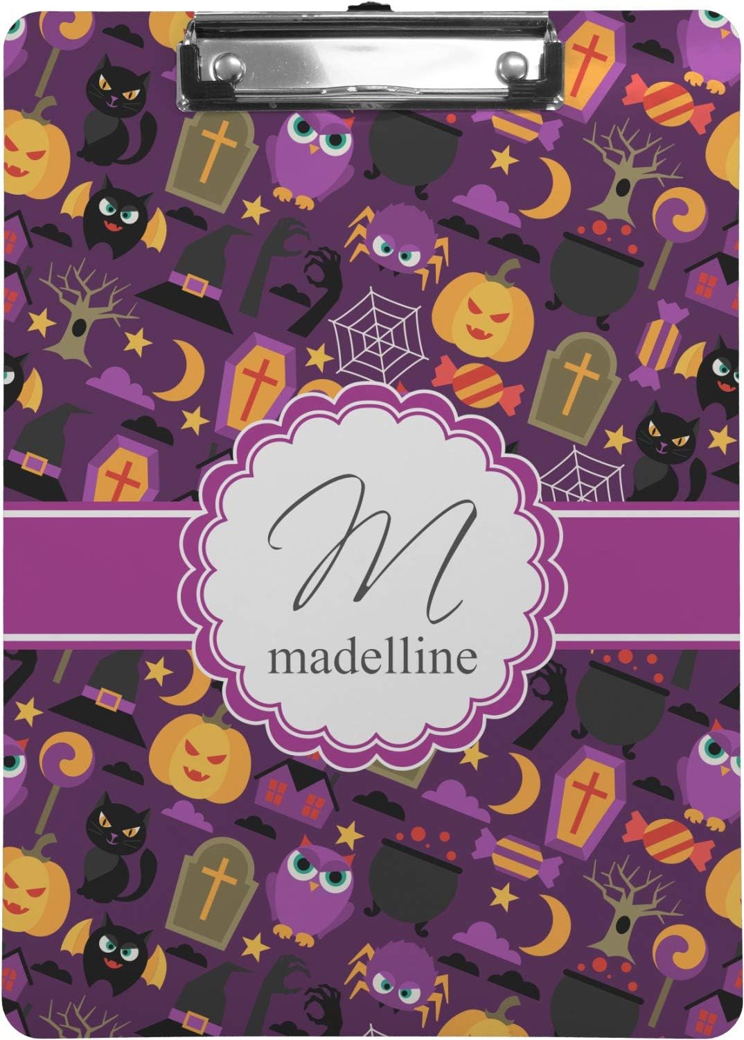 Personalized Halloween Clipboard (Letter Size)