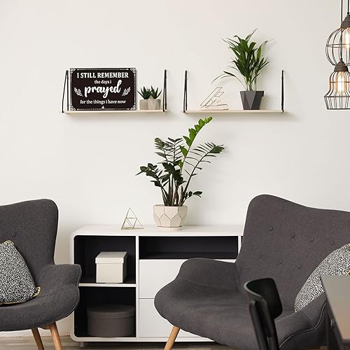 Miniatura 2 de I Still Remember The Days I Prayed Home - Decoración de pared para el hogar, centros de mesa de madera, letrero de caja, decoración de granja,