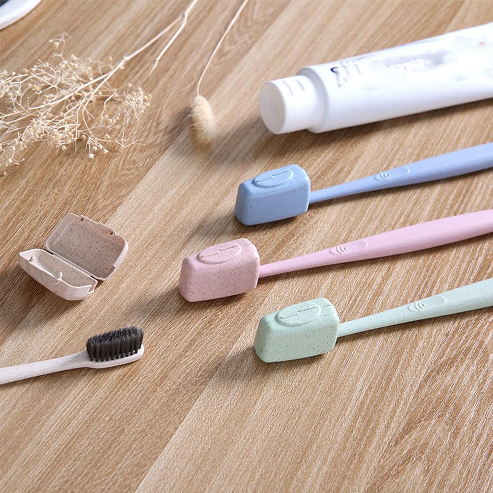 Amosfun 4pcs Travel Toothbrush Cover, Waterproof Toothbrush Caps - Image 4