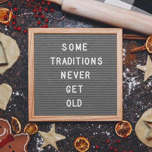 Miniatura 7 de Royal Brands Tablero de letras de fieltro, números de letras, símbolos y emojis intercambiables de madera, tablero de mensajes, soporte de pared o