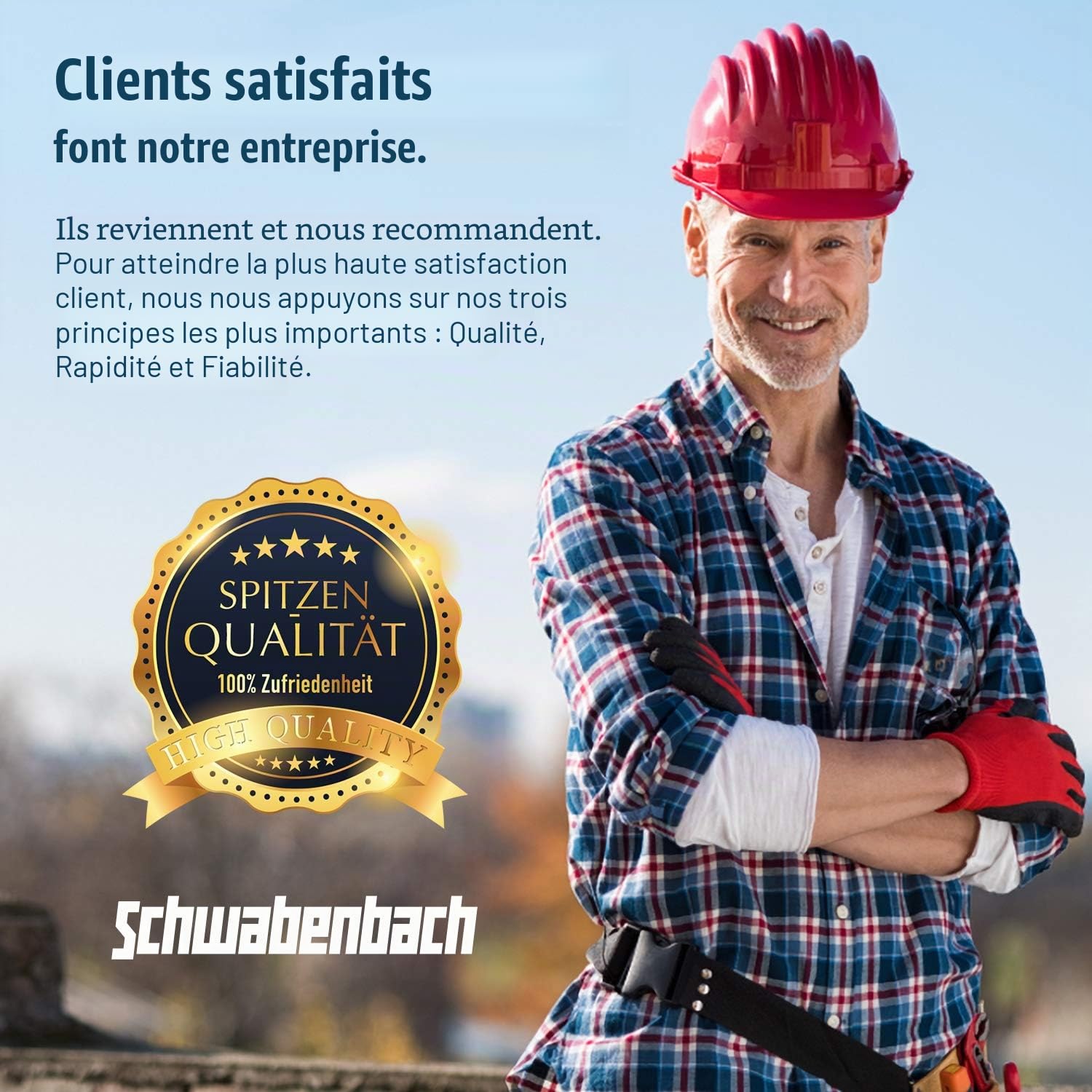 SCHWABENBACH® Burin SDS Max – Jeu 3 pièces : 25 mm + 50 mm + pointe – Burin plat SDS Max professionnel – Pour marteau perforateur et béton – Set Premium compatible Bosch, Hilti, Metabo