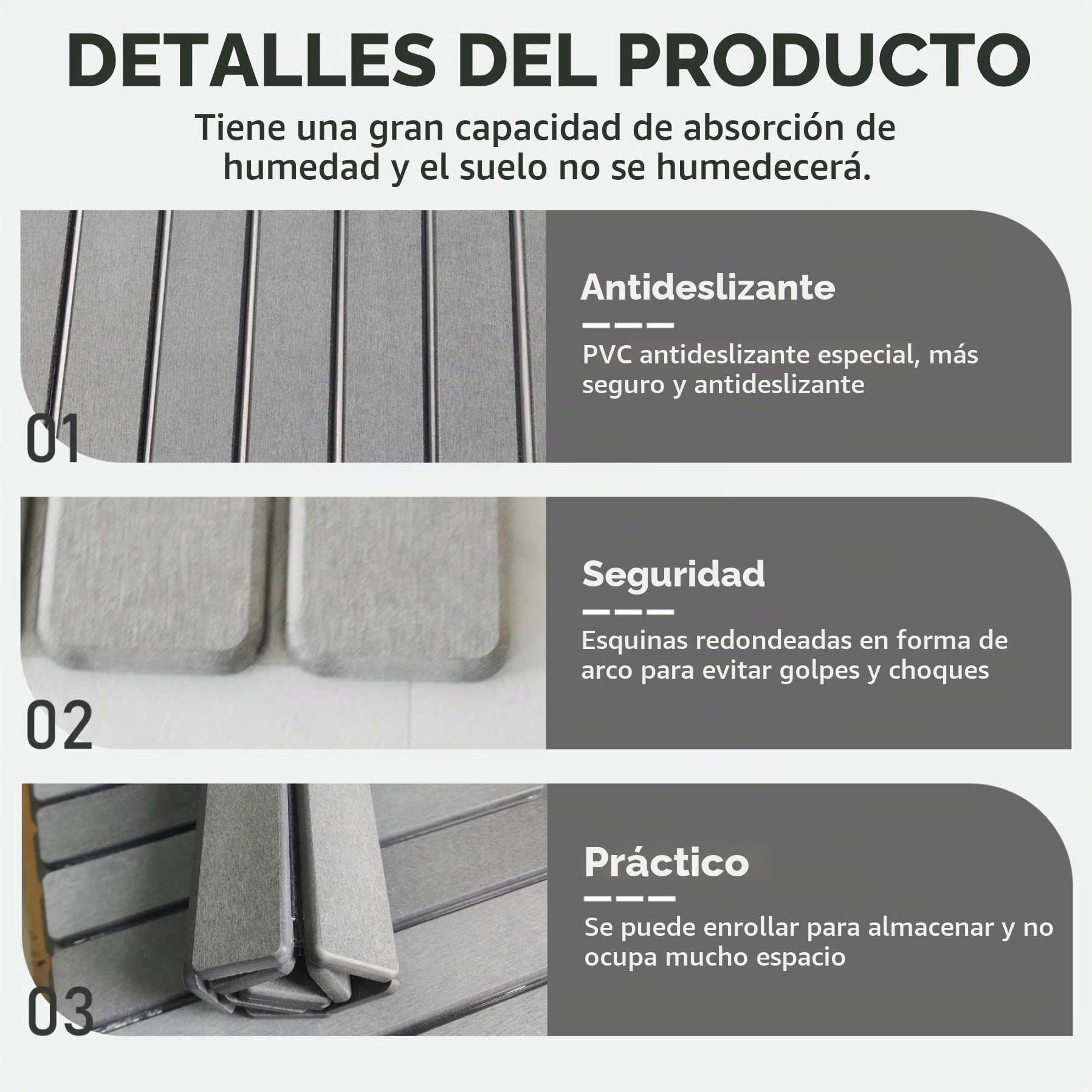 Alfombra de baño de Piedra de diatomita, Alfombra de Ducha de Piedra de Secado rápido de 16x12 Pulgadas, de baño Plegable sin Deslizamiento para la Cocina Bahtroom Shower Floor