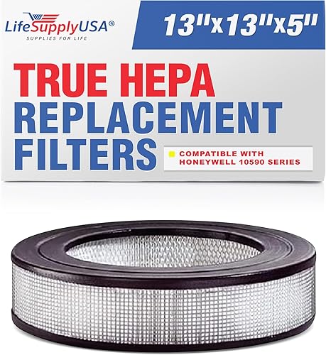 LifeSupplyUSA Filtro HEPA de repuesto compatible con Honeywell Silentcomfort HRF-D1 HRF-11N HWLHRF1, filtro D purificador de aire (paquete de 1)