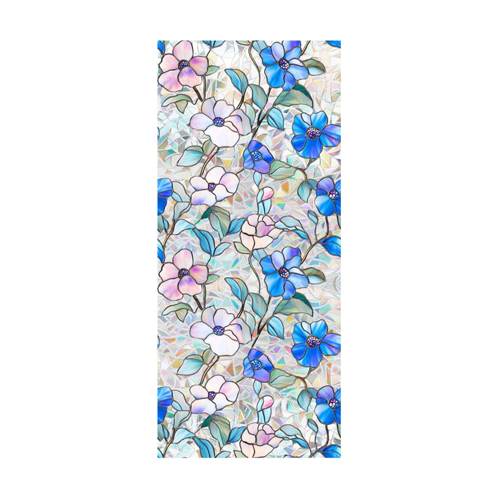 Rainbow Statics Window Cling Not Glues Decorative Cling Sun Blocking Heat Control Glass Windowed Privacy Film Privacy Film