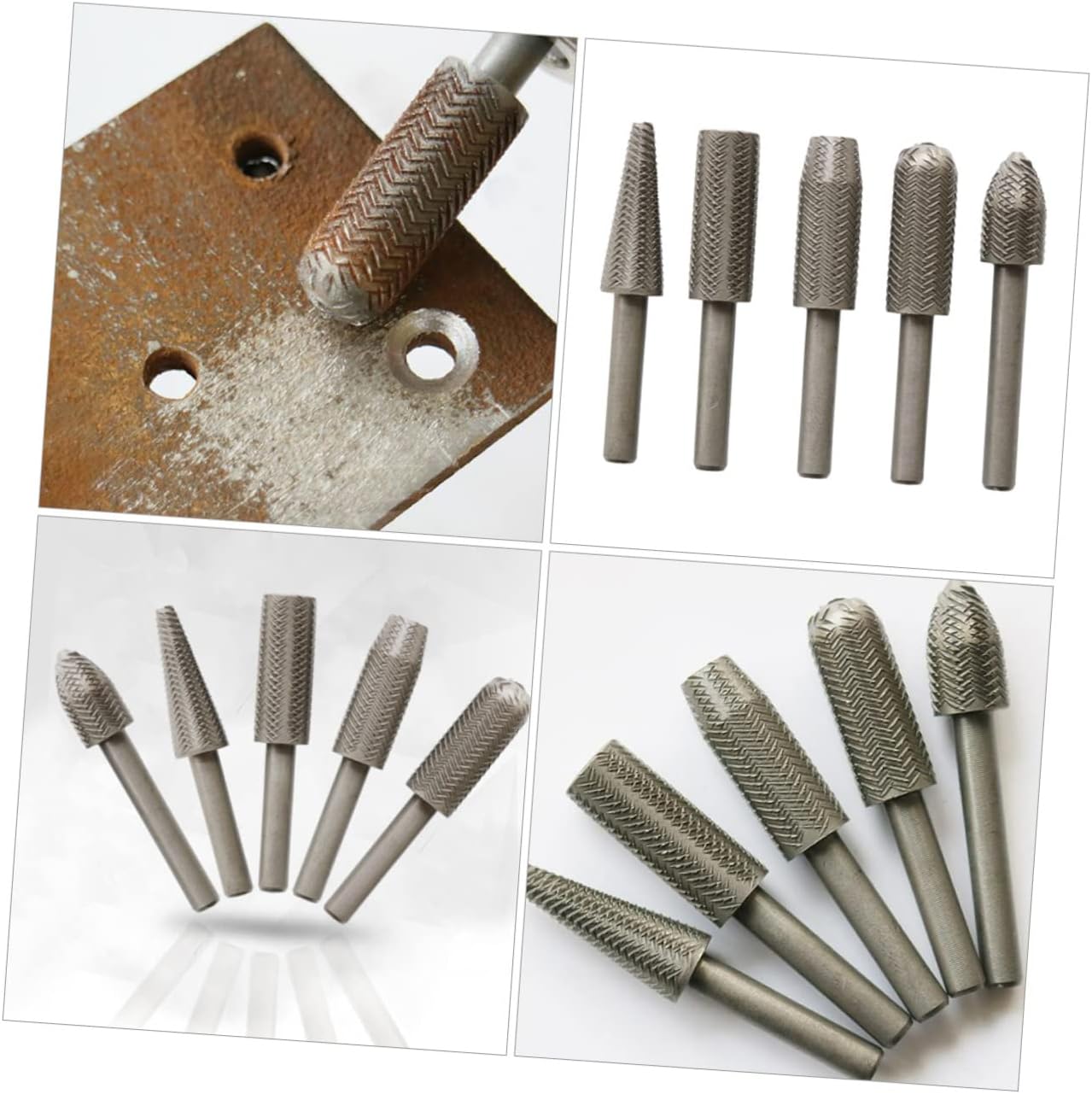 1set Rotary File Grinding Bit for Steel Carving Tool for Crafts and Engraving