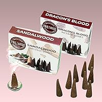 Vista 167 de TRUMIRI Incense Cones - Combo Pack of 20 Cone Incense - 10 Nag Champa + 10 Palo Santo - Insence Cones - Incense Cones Scented - Cone Incense Scents