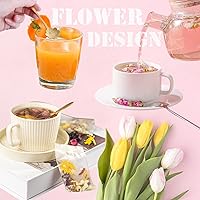 Vista 4 de Juego de 16 cucharas de café, cucharas de café de acero inoxidable, cucharas de postre para revolver bebidas, mezclar mermelada de batido