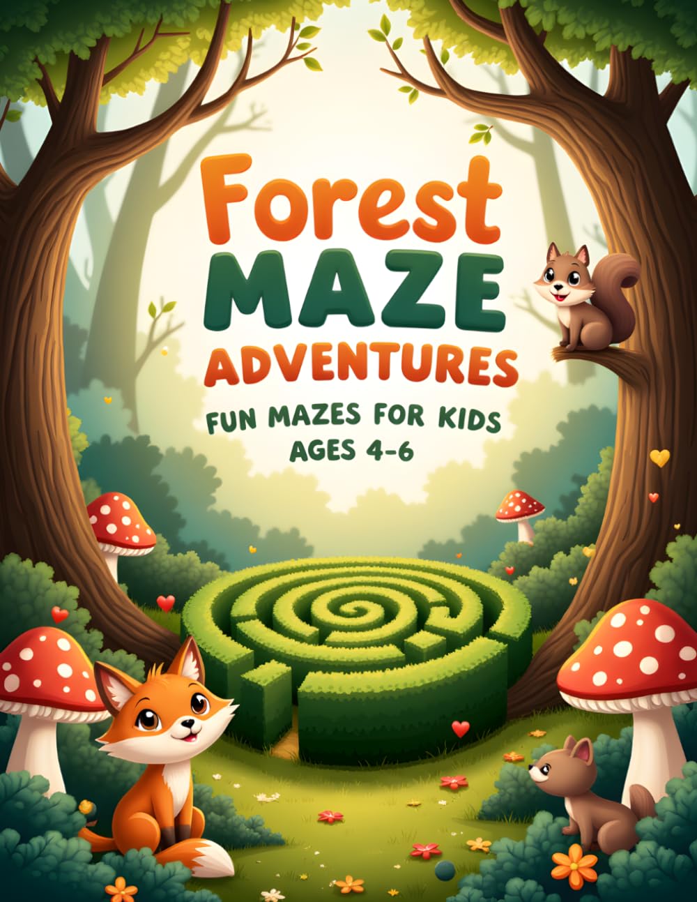 Forest Maze Adventures: Fun Mazes for kids Ages 4-6 : A Cozy Forest Adventure with Fun Mazes for Young Explorers (Maze Adventures Series)