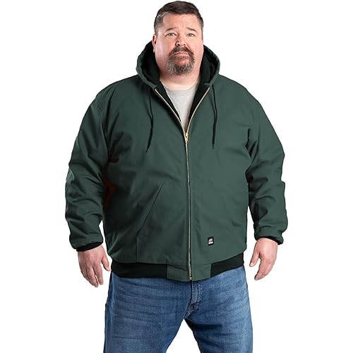 Berne Men's Heritage Duck Hooded Active Work Jacket