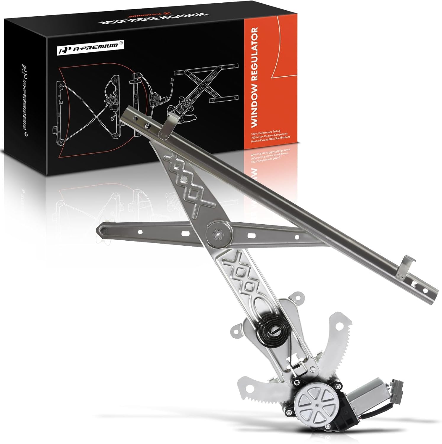 A-Premium Electric Power Window Regulator with Motor Compatible with Ford Freestar Windstar Mercury Monterey 1995-2007 Front Left Driver Side