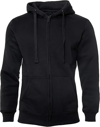 Rock-It Apparel  Mens Premium Hooded Jacket Zip Hoodie Sweatshirt Jacket Worker Hoodie Pullover Hoodie Sizes S-5XL Many Colours