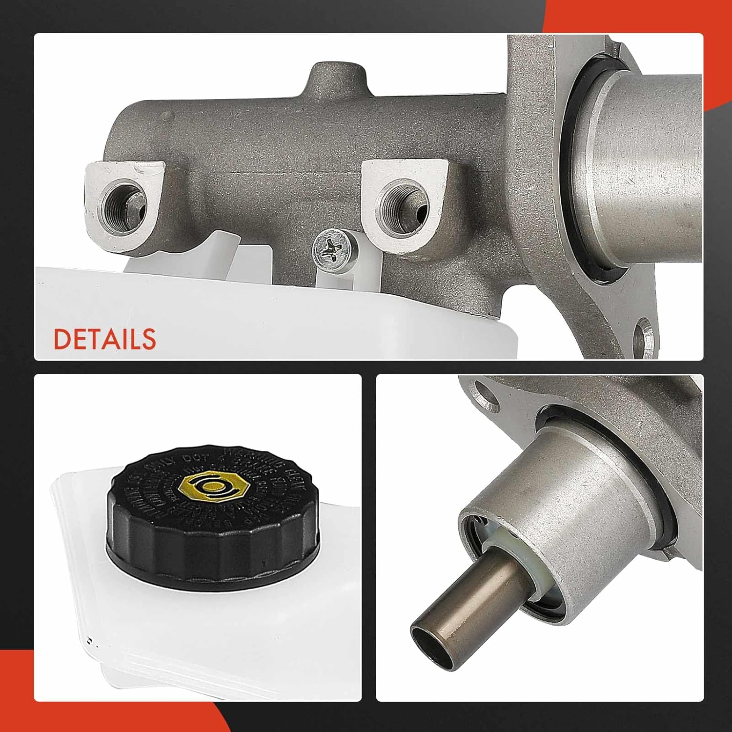 A-Premium Brake Master Cylinder with Reservoir and Sensor Compatible with Mazda Vehicles - 3 2004-2013 - Replace# BPYS4340ZB, BPYS4340ZR0B