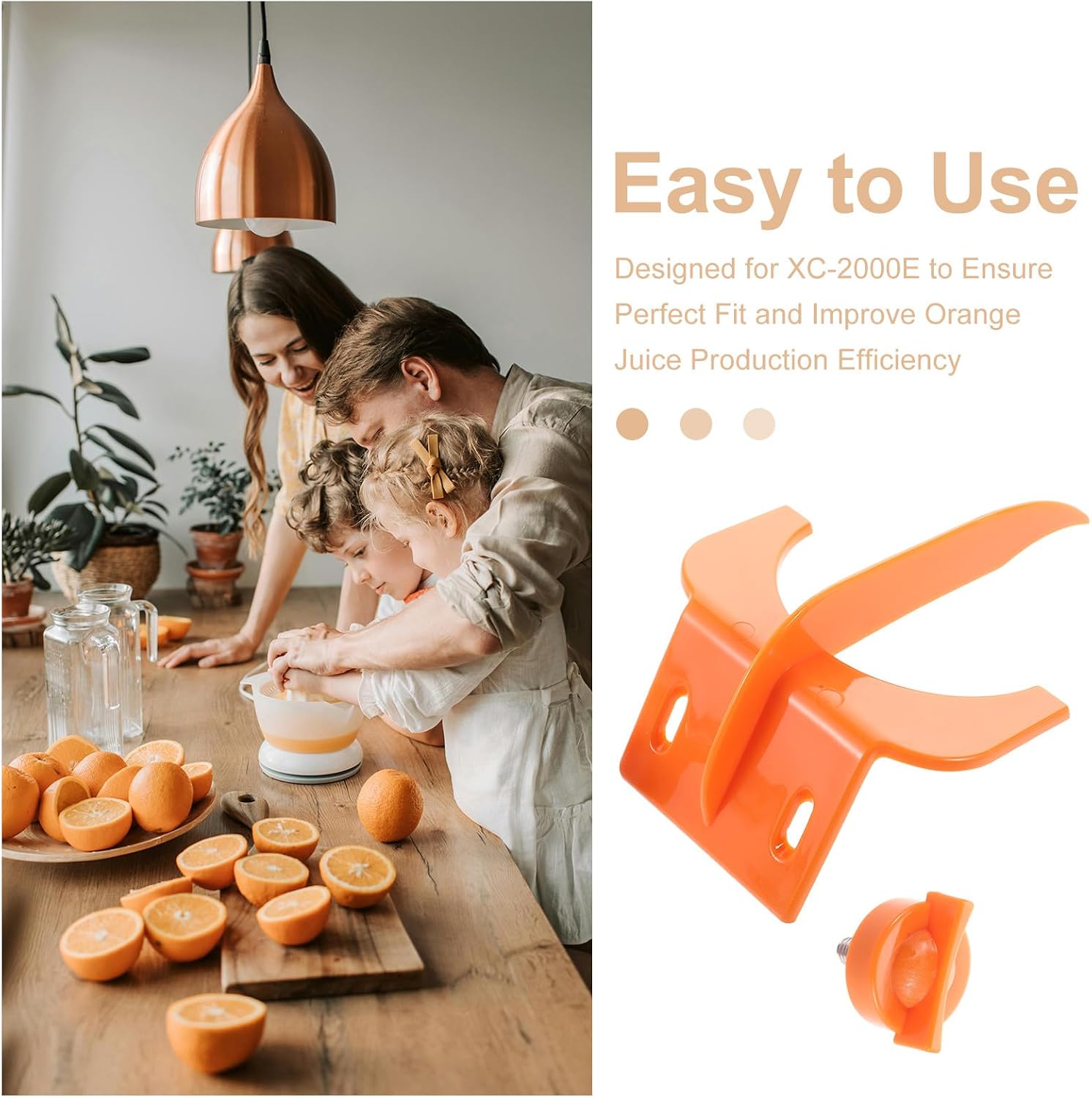 KICHOUSE 1 Set Juicer Accessories: Fruit Juicer Squeezer Citrus Attachment - Orange Peeler Holder Commercial Juice Machine Part Compatible With XC-2000E