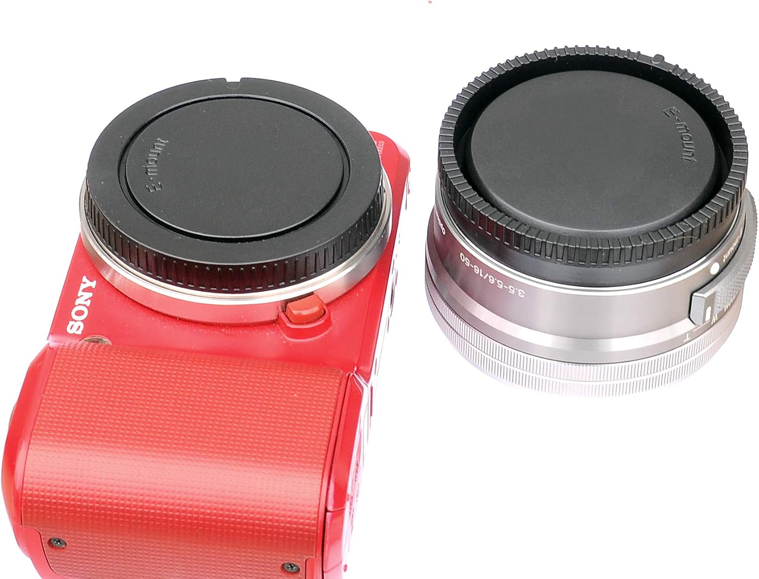 (2 Packs) E Mount Rear Back Lens Cap Body Cap, Sony EMount Camera Lens Cover Body Cap, FE Lens Cap fits NEX5T NEX-6 NEX-7 a6500 a6400 a6300 a6000 a5100 a5000 a3500 a3000 A7 A7R A7S II III A9