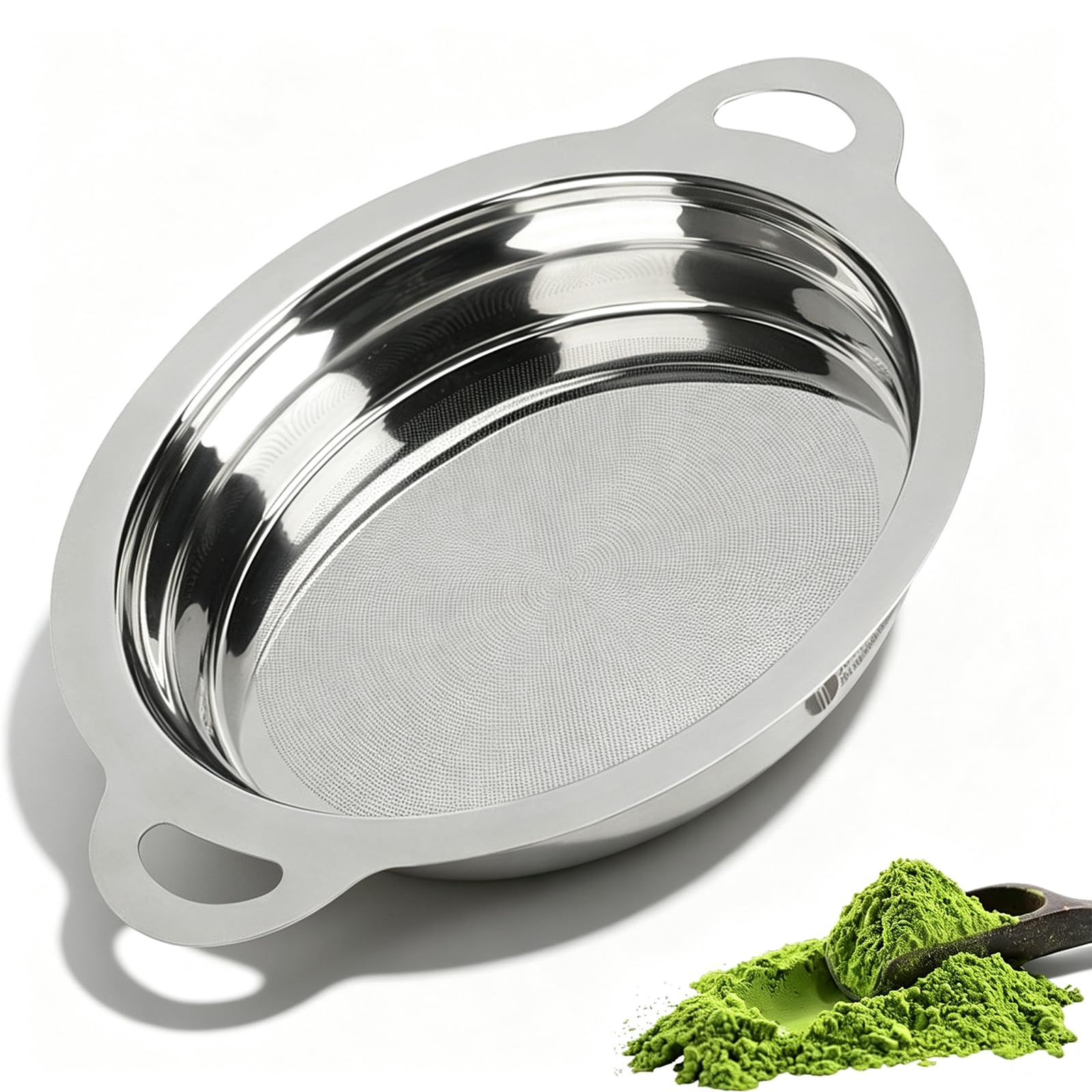 Colador De Malla Fina con Mango, Acero Inoxidable 304, Colador Extrafino para Quinoa, 20 Cm/7,8" De Diámetro, Colador, Escurridor, Apto para Lavavajillas, para Leche De Soja, Té, Repostería
