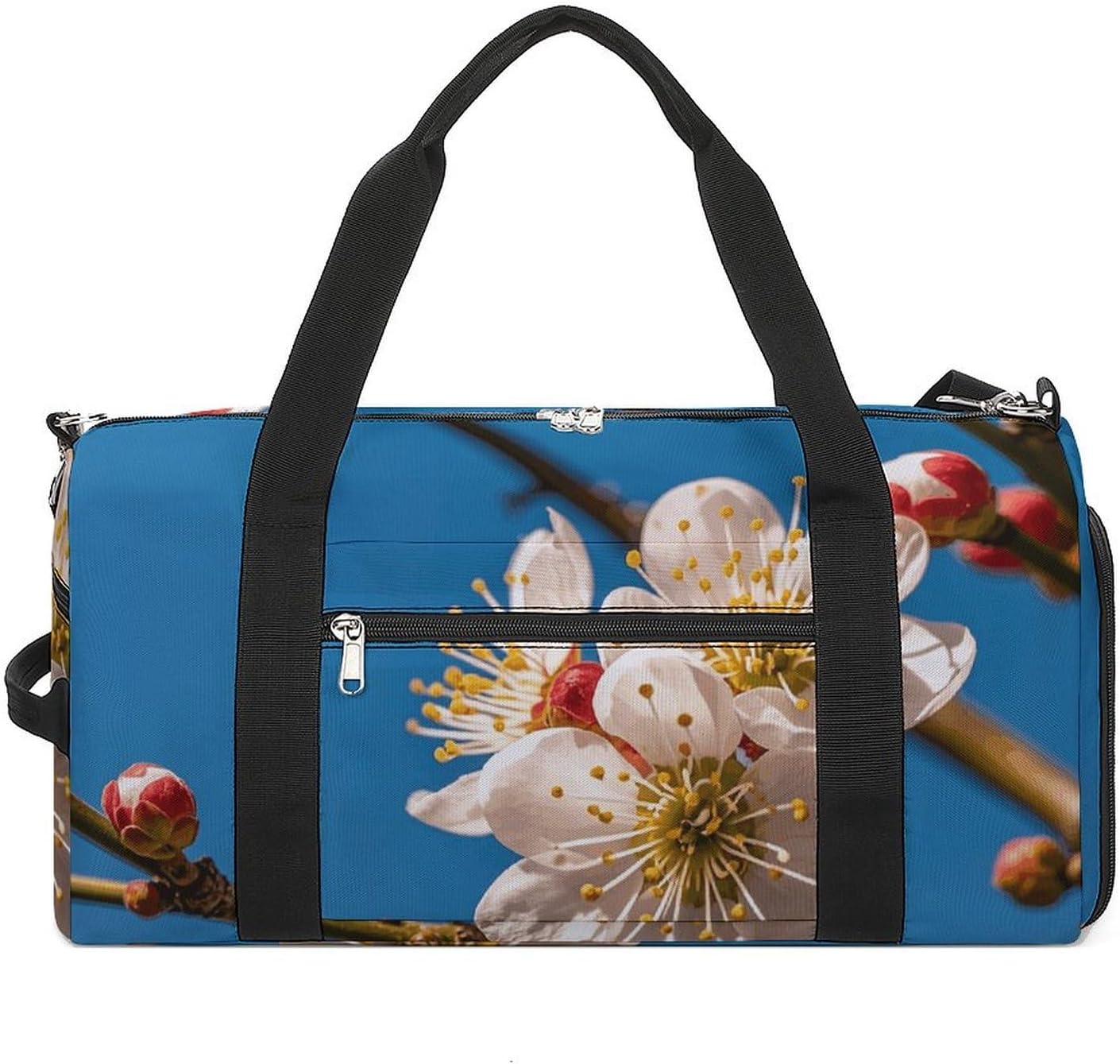 Gym Bag for Men Travel Duffle Bag Plum Blossom Tote Bag Weekender Duffel Bag Weekender Bag for Sports