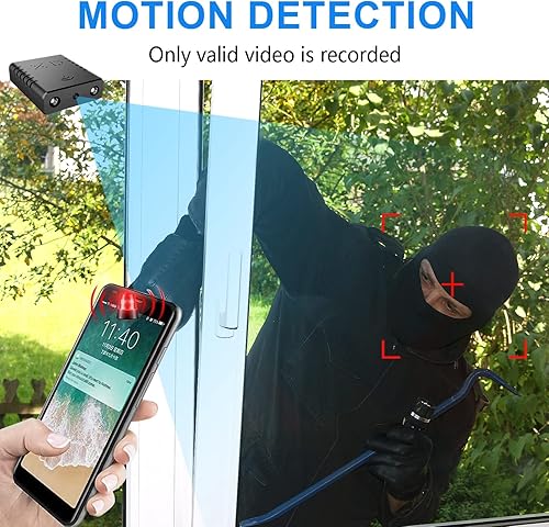 Miniatura 5 de Cámara de batería inalámbrica WiFi más pequeña, cámara oculta HD1080P, grabación de video portátil, alimentación en vivo, monitor inteligente para