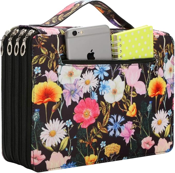 YZK 200 Slots Colored Pencil CaseTwill Oxford Pencil