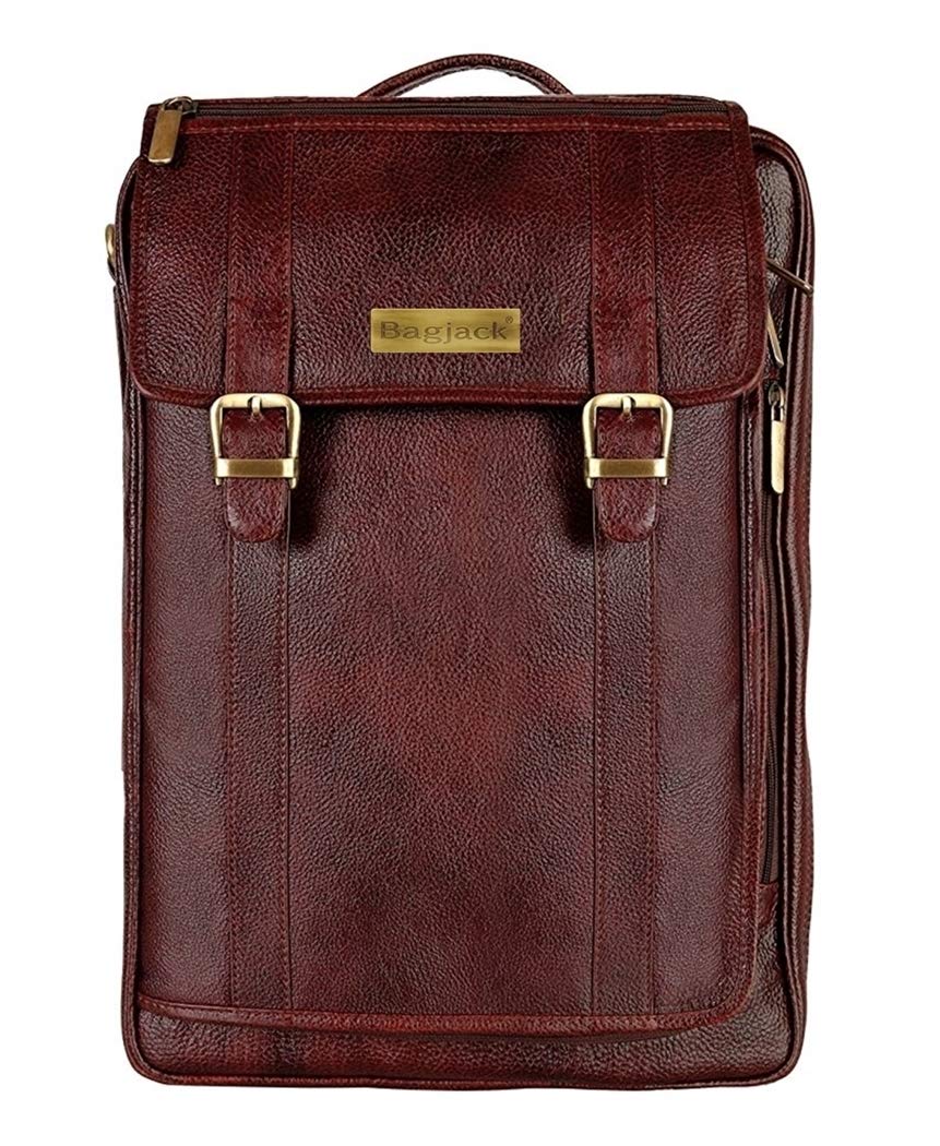 Hidekin BAG JACK - Natural Grain Leather | Handcrafted | Eltanin | Stand Alone | Men Office Leather Laptop Bag | 14.1/16 Inch | (Brown) (B01MTZSW0S) Amazon Price History, Amazon Price Tracker