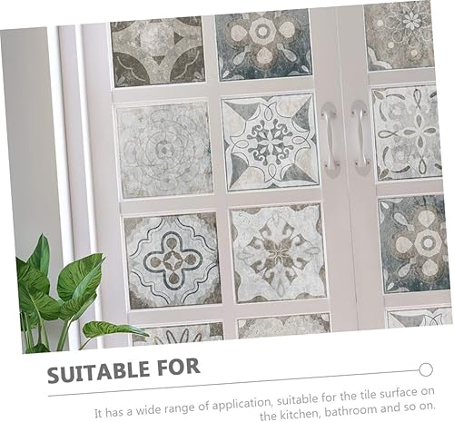 Miniatura 6 de Angoily for Pcs Tile Wall Sticker for Home Removable Tile Decals Self-Adhesive Tile Sticker Vinyl Flooring Bathroom Tile Stickers Tile Wall Decals