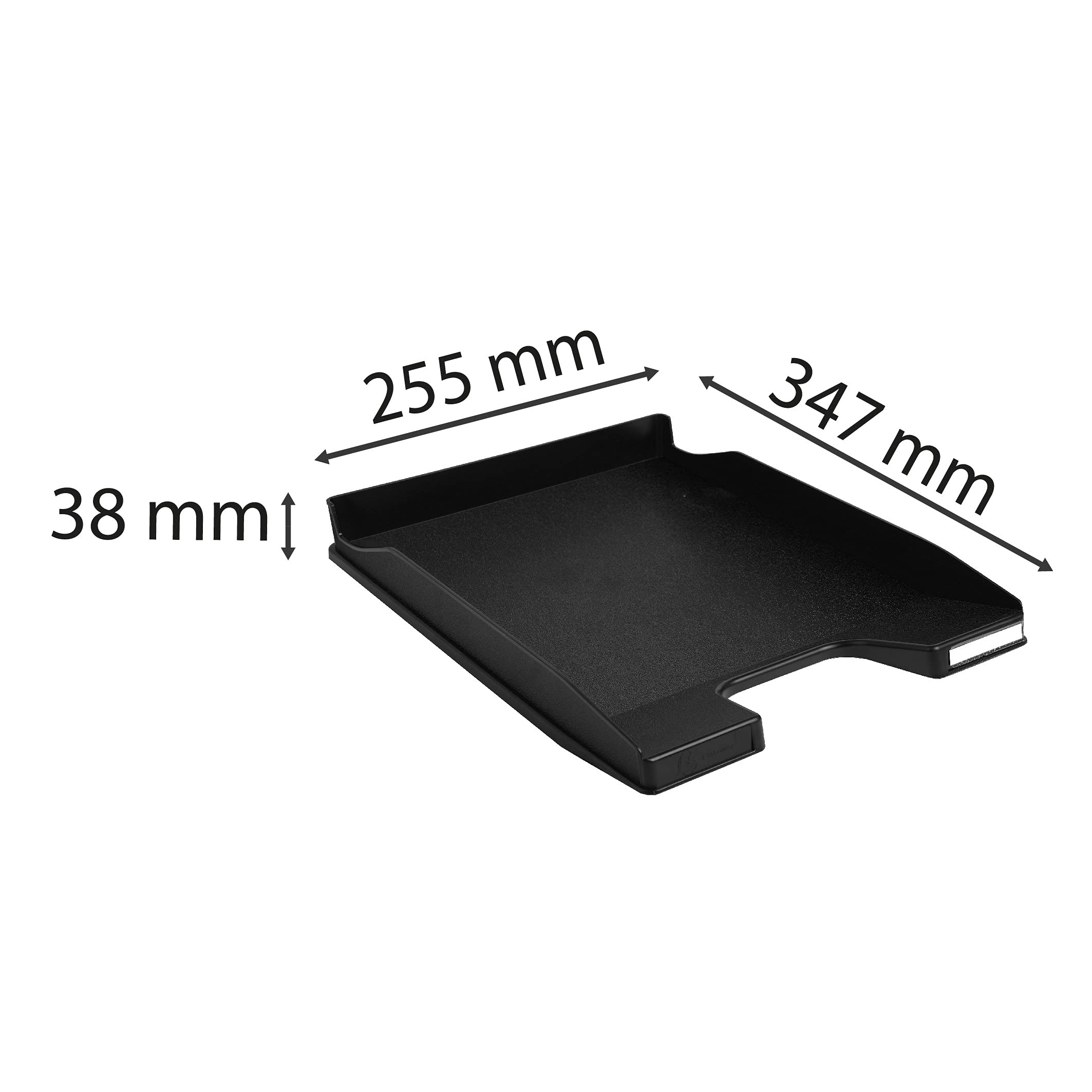 Exacompta 11414D 10er Pack Premium Briefablage Combo Mini DIN A4. Idealer Briefkorb für Ihre Organisation. Robuster und stapelbarer Ablagekorb schwarz
