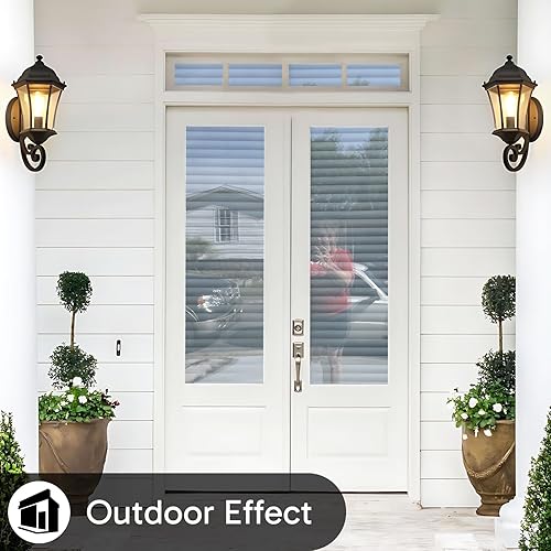 Miniatura 7 de rabbitgoo Película de privacidad para ventana, película de vidrio esmerilado para baño, adhesivo estático no adhesivo, adhesivo extraíble para