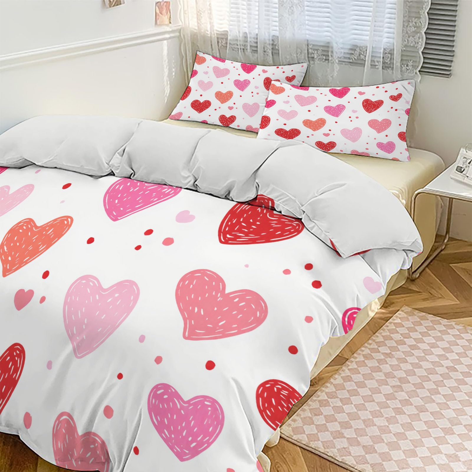 Housse de couette microfibre 240x260 avec fermeture éclair pratique