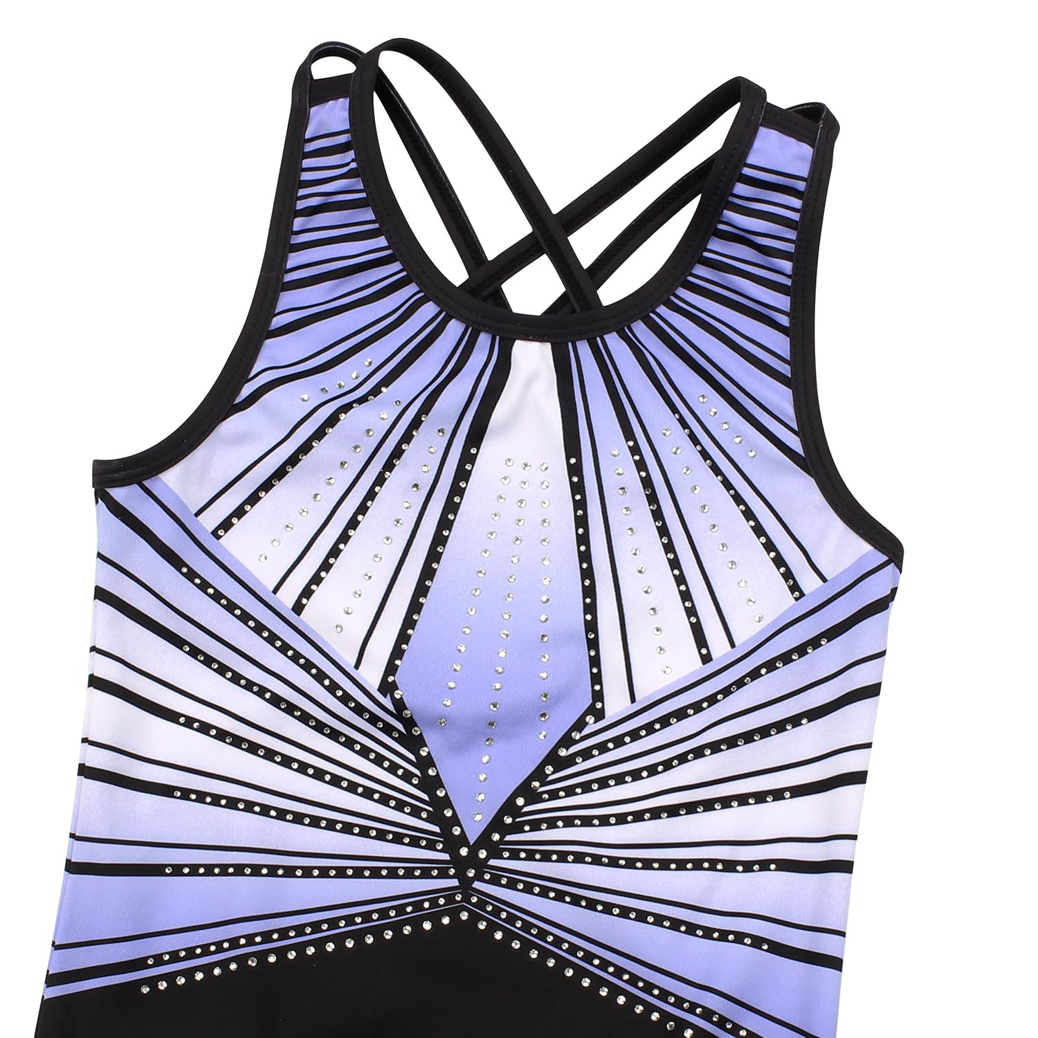 MODAFANS Gymnastics Leotards for Girls Sparkly Ballet Dance Unitards Biketards Tumbling Shorts Cross Back Activewear