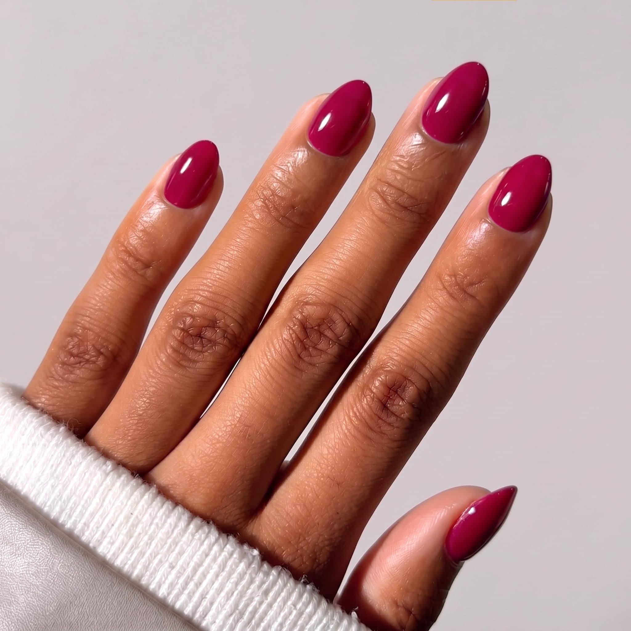 CurvLife Press On Nails - Blush Pink Almond -10