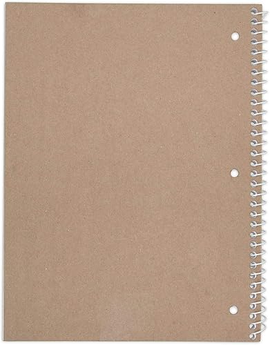 Miniatura 9 de Mead Cuadernos de espiral, 1 materia, rayado universitario, 7-12 x 10-12 pulgadas, moda, diseños surtidos, paquete de 6 (73843)