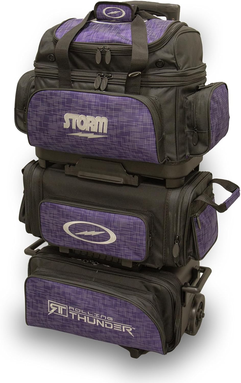 Storm 6 Ball Rolling Thunder Bowling Bag- Abstract Purple/Black