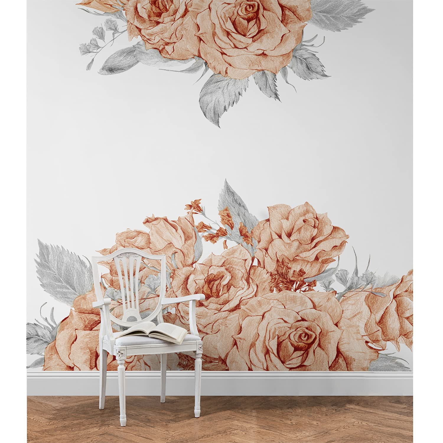 Papier peint Blooming Rose Coloray 104x70cm déco meuble salon