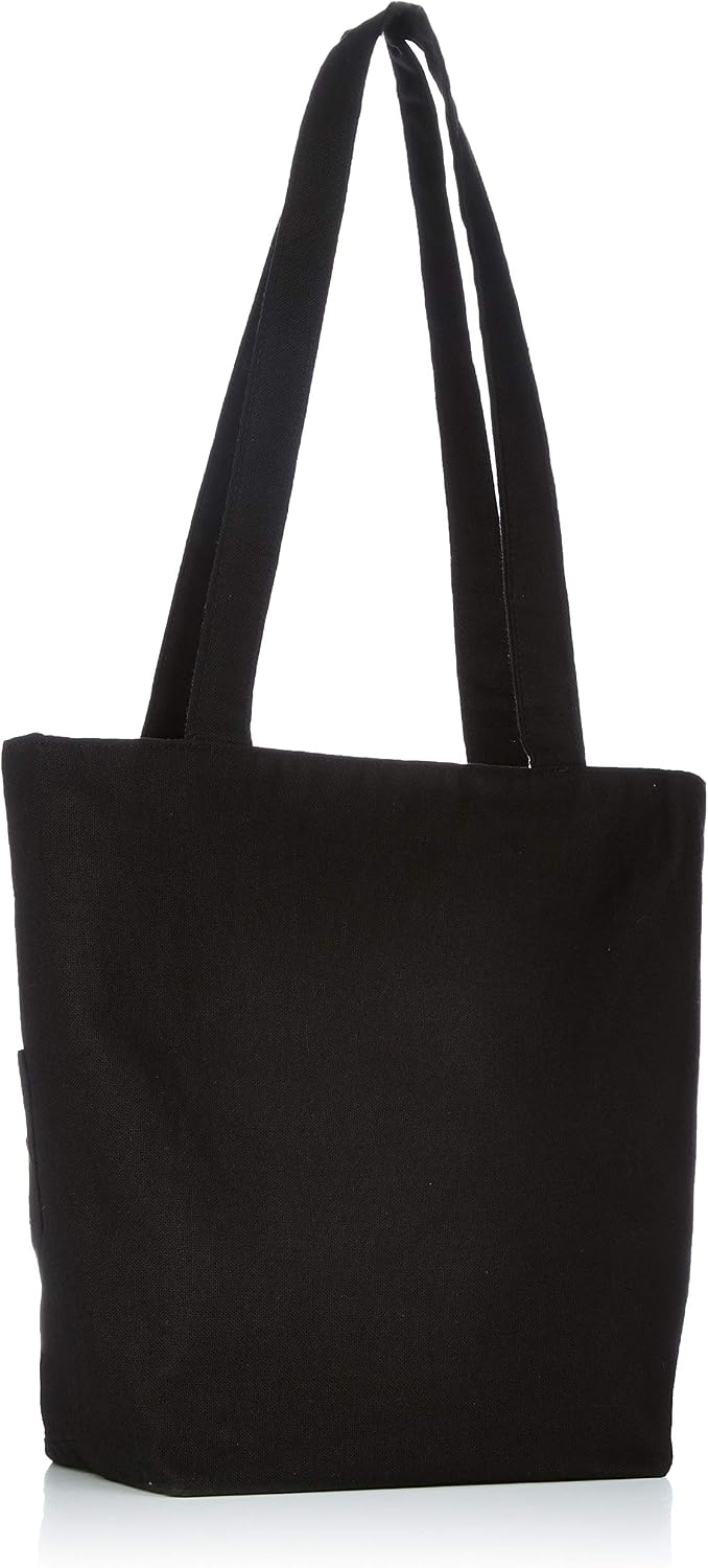 Faimeo TB-4669 Crest Patch Tote Bag, Black
