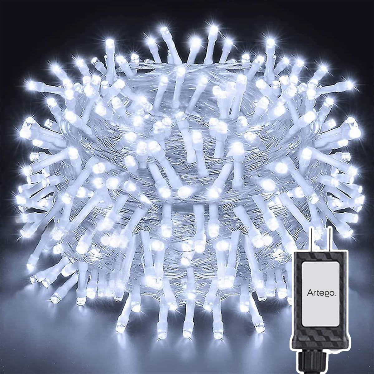 Imágenes De Luces Navideñas Blancas Luz Cascada 6X2 Metros 480 LED