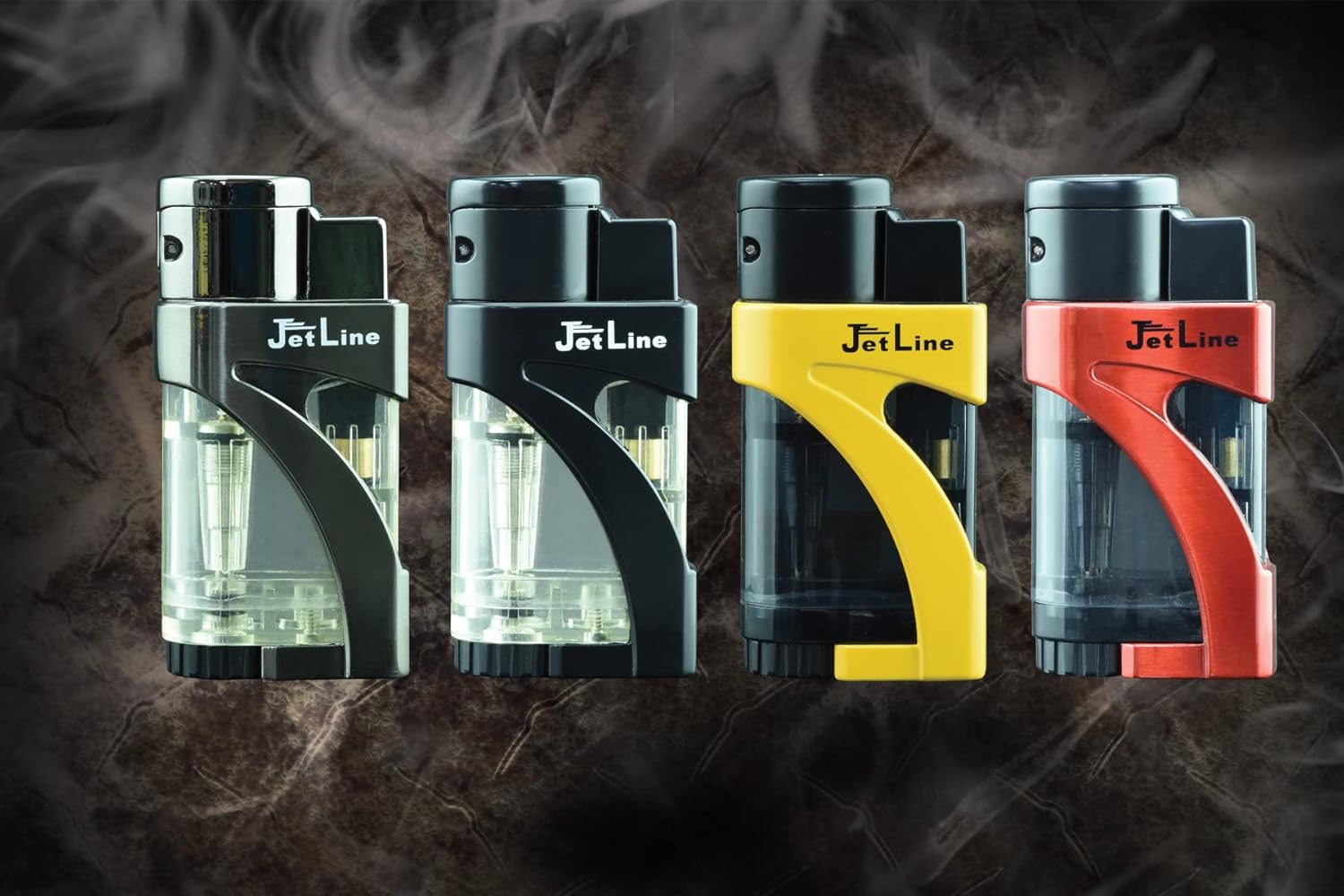 Jetline Phantom Triple Flame (4PK) - Sleek and Durable Jet Torch Cigar Lighter