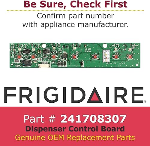 Miniatura 2 de GENUINE Frigidaire 241708307 Tablero de control dispensador para refrigerador