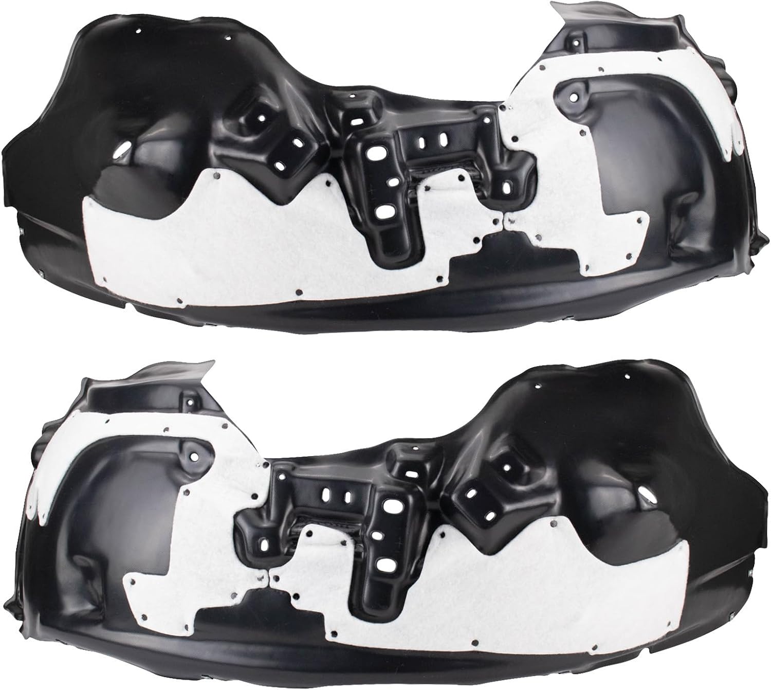 TRQ Front Inner Fender Liner Set Compatible with 2017-2019 Ford F-250 Super Duty F-350 Super Duty FO1248174 FO1249174