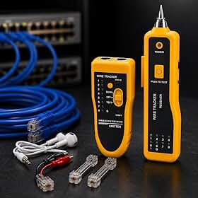 Localizador Zumbidor Testador de Cabo RJ45/RJ11, Portátil, Alimentado a Bateria
